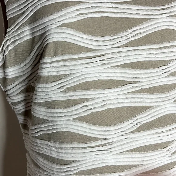 Franklyman design USA cream  white stretch dress - Picture 2 of 9